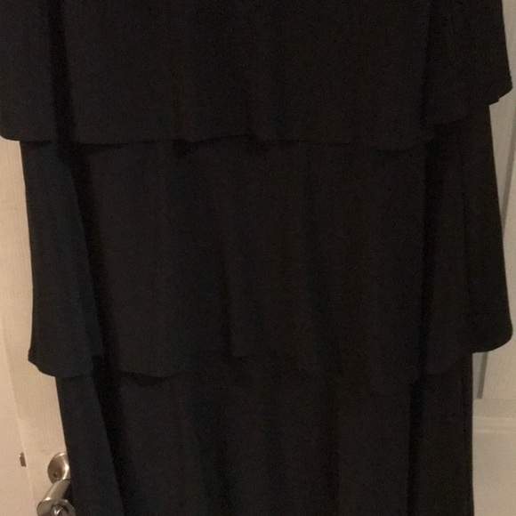 Black and silver tiered party dress. - Picture 3 of 3